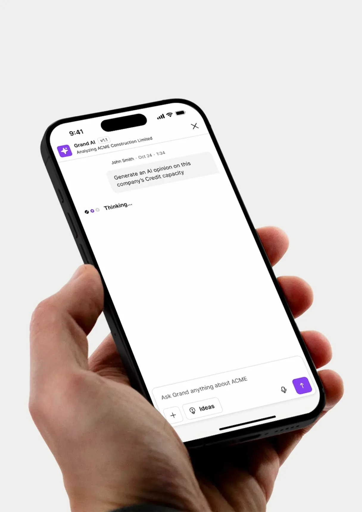Grand AI - mobile interaction
