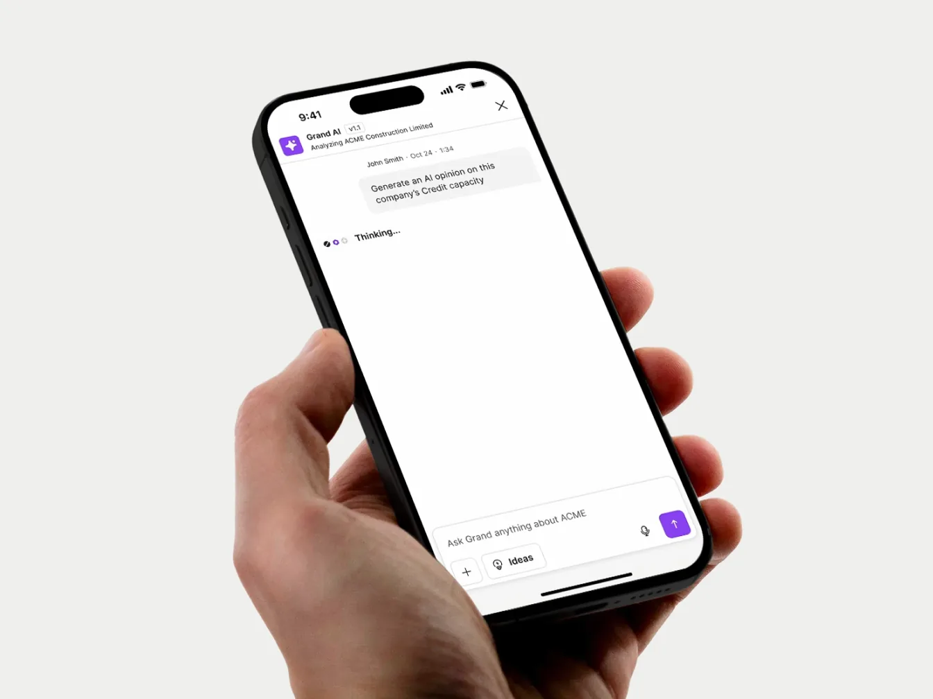 Grand AI - mobile chat experience