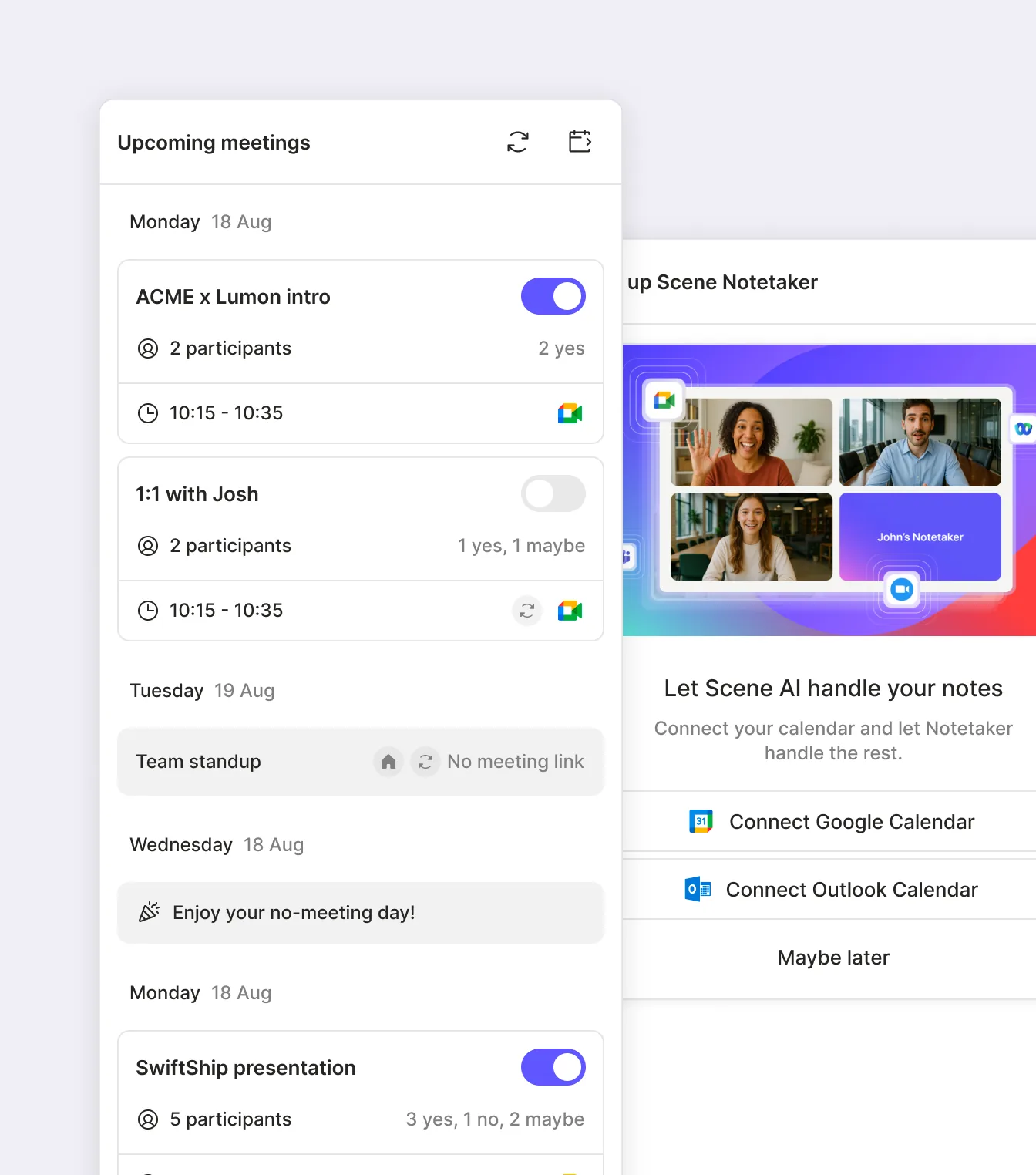 Scene AI notetaker